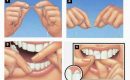 instrucciones para el uso del hilo dental